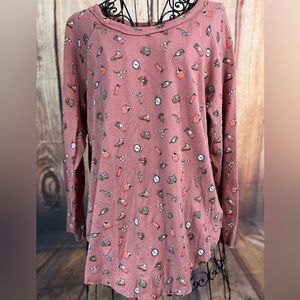 True Craft size 2X camping themed thermal long sleeve top.